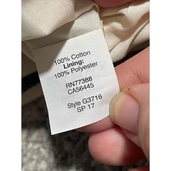 J. Crew Sheath Dress Striped Pleated Sleeveless Womens Size 4 Navy White - Picture 10 of 10